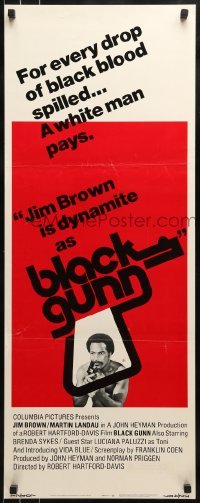 3j031 BLACK GUNN insert 1972 Jim Brown is dynamite, Brenda Sykes!