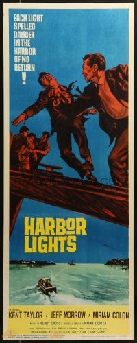 3j155 HARBOR LIGHTS insert 1963 each light spelled danger in the harbor of no return!