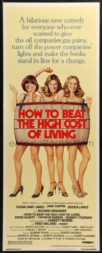3j173 HOW TO BEAT THE HIGH COST OF LIVING insert 1980 Susan Saint James, Curtin, Jessica Lange!