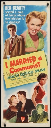 3j177 I MARRIED A COMMUNIST insert 1950 high voltage melodrama of The Woman on Pier 13!