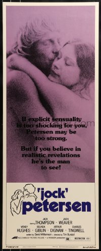 3j196 JOCK PETERSEN insert 1975 Jack Thompson & Wendy Hughes in explicit sex drama!