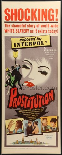 3j337 PROSTITUTION insert 1965 shameful story of worldwide white slavery as it exists today!