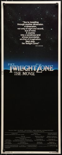 3j470 TWILIGHT ZONE insert 1983 George Miller, Steven Spielberg, Rod Serling!