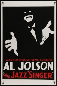 3k016 JAZZ SINGER S2 recreation 1sh 2001 art of Al Jolson in blackface!