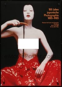 3k549 100 JAHRE JAPANISCHE PHOTOGRAPHIE 1885-1985 24x33 German art exhibition 1985 topless woman!