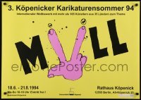3k551 3 KOPENICKER KARIKATURENSOMMER 94 24x33 German museum/art exhibition 1994 wacky art of hand!
