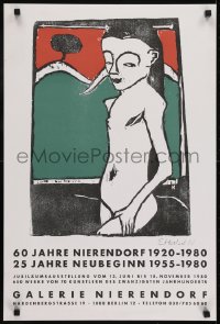 3k555 60 JAHRE NIERENDORF 1920-1980 19x28 German art exhibition 1980 different art by the artist!