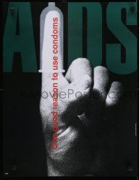 3k419 AIDS ONE GOOD REASON TO USE CONDOMS 17x22 special poster 1990s HIV/AIDS, John Bloom!