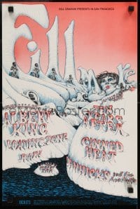 3k315 ALBERT KING/LOADING ZONE/RAIN/TEN YEARS AFTER 14x21 music poster 1968 1st printing!