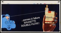3k024 PASSEZ A L'ALLURE BRUNETTE DOUBLE FILTER printer's test Swiss advertising poster 1959 smoking!