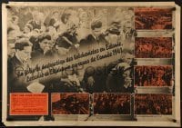 3k057 LA FOLIE DE DESTRUCTION 24x34 Belgian WWII war poster 1940s Nazi occupation!