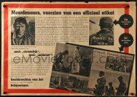 3k058 MOORDENAARS VOORZIEN VAN EEN OFFICIEEL ETIKET 24x34 Dutch WWII war poster 1943 murderer's!