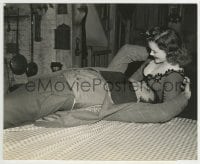 3m150 ALL THAT MONEY CAN BUY 7.5x9.25 still 1941 James Craig grabs Simone Simon in bed, Dieterle!