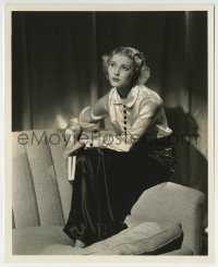 3m161 ANITA LOUISE 8.25x10 still 1936 seated with book when making Anthony Adverse by Welbourne!