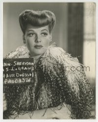 3m169 ANN SHERIDAN wardrobe test 7.5x9.5 still 1942 as movie star in The Man Who Came To Dinner!