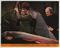3m077 DRACULA HAS RISEN FROM THE GRAVE 8x10 mini LC #1 1969 Barry Andrews staking Christopher Lee!