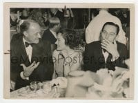 3m035 GLORIA SWANSON/FREDRIC MARCH/CONRAD NAGEL 6x8.25 news photo 1936 at Cocoanut Grove benefit!