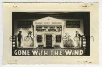 3m018 GONE WITH THE WIND 3.5x5.25 photo 1940 very elaborate theater display from their premiere!