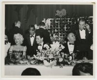 3m050 MARILYN MONROE/SAMMY DAVIS JR 8.25x10 photo 1955 with Eddie Fisher at Friar's Club Dinner!