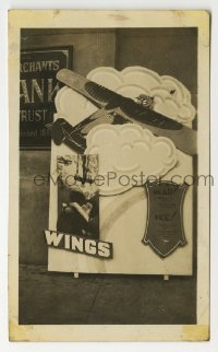 3m034 WINGS 2.75x4.5 photo R1930s hear & see the greatest air picture, Clara Bow, theater display!