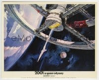 3m061 2001: A SPACE ODYSSEY Cinerama color English FOH LC 1968 Bob McCall art of space wheel!