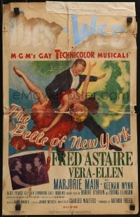 3p026 BELLE OF NEW YORK WC 1952 wonderful art of Fred Astaire dancing with sexy Vera-Ellen!
