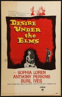 3p055 DESIRE UNDER THE ELMS WC 1958 Sophia Loren, Anthony Perkins, from Eugene O'Neill play!
