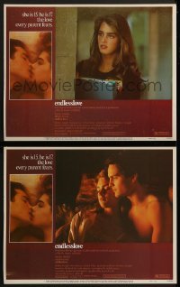 3r929 ENDLESS LOVE 2 LCs 1981 romantic images of sexy Brooke Shields & Martin Hewitt!