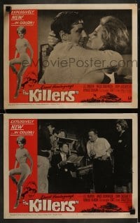 3r948 KILLERS 2 LCs 1964 Don Siegel, Hemingway, sexy Angie Dickinson, Ronald Reagan, Cassavetes!