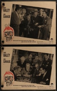 3r976 SCARED STIFF 2 LCs 1945 great images of Jack Haley, Hurst & sexy Ann Savage!