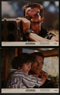 3r411 COMMANDO 7 color 11x14 stills 1985 Arnold Schwarzenegger is going to make someone pay!