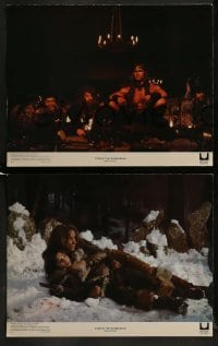 3r081 CONAN THE BARBARIAN 8 color 11x14 stills 1982 Arnold Schwarzenegger, James Earl Jones!