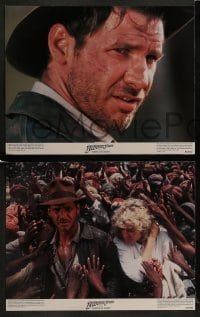 3r169 INDIANA JONES & THE TEMPLE OF DOOM 8 color 11x14 stills 1984 Harrison Ford, Kate Capshaw!