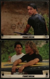 3r252 POINT BREAK 8 color 11x14 stills 1991 Keanu Reeves, Patrick Swayze, Gary Busey, Lori Petty