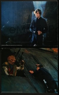 3r744 RETURN OF THE JEDI 4 color 11x14 stills 1983 great images of Jabba's Palace, Luke and Lando!