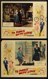 3r765 TO PARIS WITH LOVE 4 English LCs 1955 Alec Guinness, Odile Versois, the facts of life!