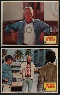3r654 ABSENCE OF MALICE 4 LCs 1981 Paul Newman, Sally Field, directed by Sydney Pollack!