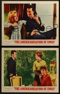 3r576 AMERICANIZATION OF EMILY 5 LCs 1964 James Garner, Julie Andrews, James Coburn, Paddy Chayefsky!