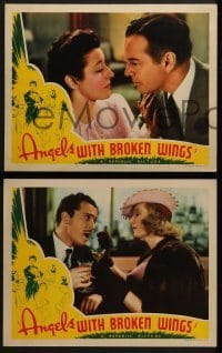 3r397 ANGELS WITH BROKEN WINGS 7 LCs 1941 Binnie Barnes, Gilbert Roland, Mary Lee, Leo Gorcey!