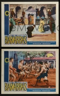 3r782 BARABBAS 3 LCs 1962 Anthony Quinn as the thief who was spared by Jesus' sacrifice!