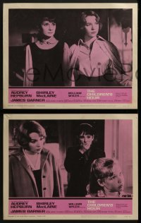 3r408 CHILDREN'S HOUR 7 LCs 1962 great images of Audrey Hepburn, James Garner, Shirley MacLaine!