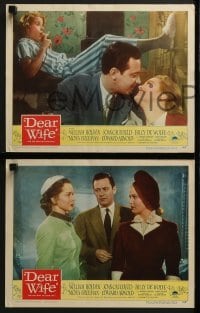 3r089 DEAR WIFE 8 LCs 1950 William Holden, Joan Caulfield, Edward Arnold, the howl of your life!