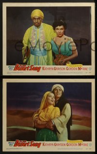 3r096 DESERT SONG 8 LCs 1953 great images of sexy Kathryn Grayson, Raymond Massey!