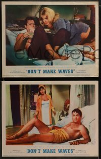 3r101 DON'T MAKE WAVES 8 LCs 1967 Tony Curtis, super sexy Sharon Tate & Claudia Cardinale!