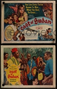 3r108 EAST OF SUDAN 8 LCs 1964 Anthony Quayle, Sylvia Syms, first Jenny Agutter!