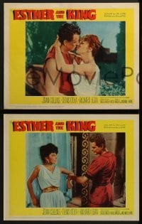 3r420 ESTHER & THE KING 7 LCs 1960 Mario Bava, sexy Joan Collins in title role & Richard Egan!