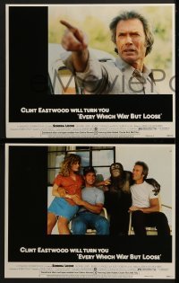 3r695 EVERY WHICH WAY BUT LOOSE 4 LCs 1978 Clint Eastwood, Sondra Locke, Beverly D'Angelo & Clyde!