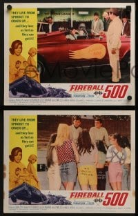 3r595 FIREBALL 500 5 LCs 1966 Frankie Avalon & sexy Annette Funicello, stock car racing images