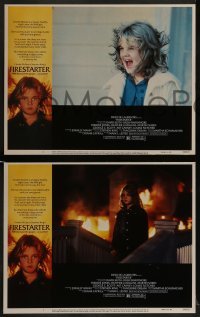 3r116 FIRESTARTER 8 LCs 1984 creepy eight year-old Drew Barrymore, Martin Sheen, Art Carney!