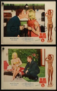 3r427 GIRL HUNTERS 7 LCs 1963 Mickey Spillane as Mike Hammer, pulp fiction, sexy Shirley Eaton!
